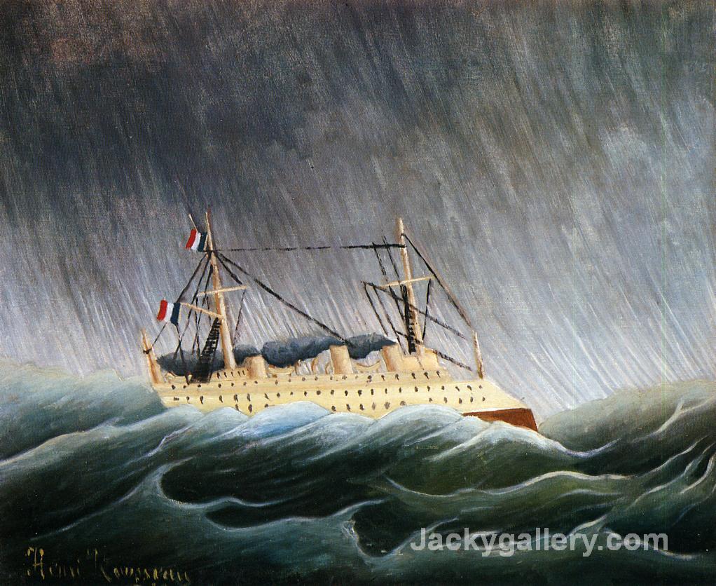 Boat in a Storm by Henri Rousseau paintings reproduction